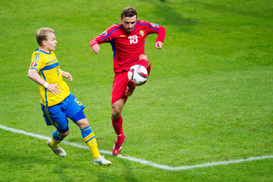Sveriges Oscar Lewicki och Moldaviens Artur Patraş