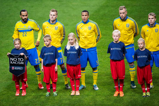 Sveriges Erkan Zengin, Sebastian Larsson, Martin Olsson,