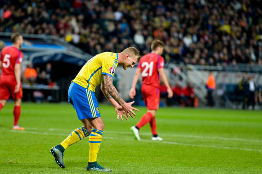 Sveriges John Guidetti deppar