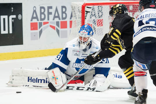 Karlskogas målvakt Joel Gistedt