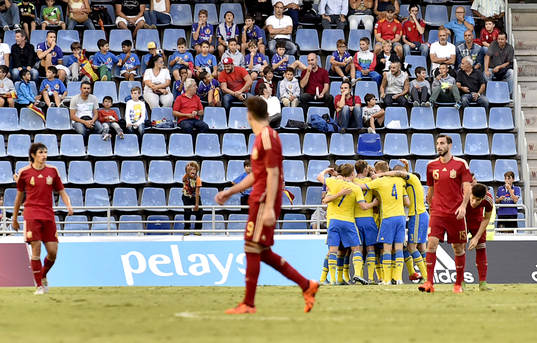 Bläddra bland fler bilder av Fotboll, U21, EM-Kval, Spanien - Sverige