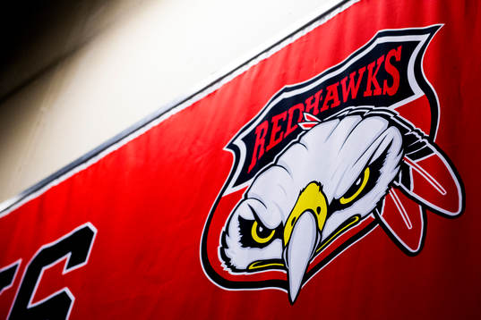 Malmö Redhawks klubbmärke på en vepa