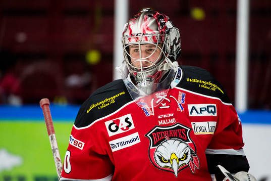 Malmö Redhawks målvakt Tim Hultstrand