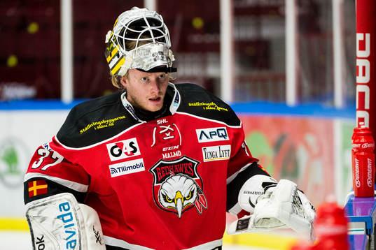 Malmö Redhawks målvakt Jonas Gunnarsson