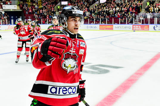 Malmö Redhawks Nils Andersson jublar