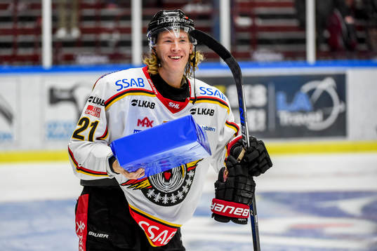Luleås Emil Sylvegård jublar