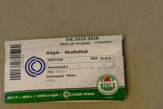 En matchbiljett