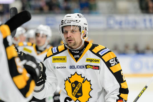 Skellefteås Janne Pesonen firar med båset