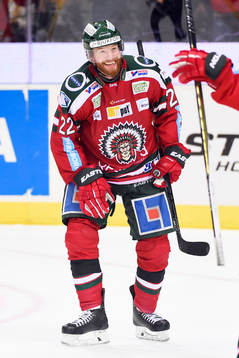 Frölundas Robin Figren och Artturi Lehkonen firar