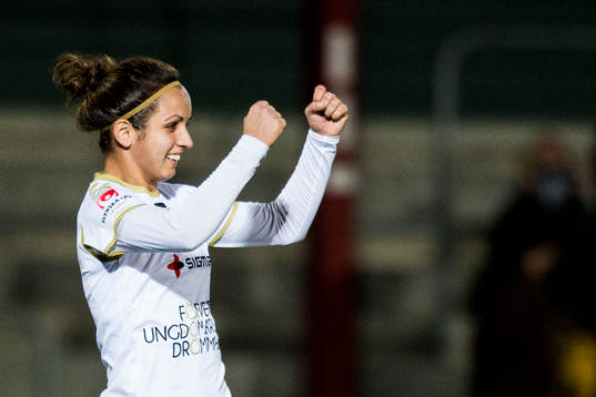 Rosengårds Natasa Andonova jublar