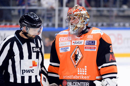 Karlskronas målvakt Patrick Galbraith fick matchstraff