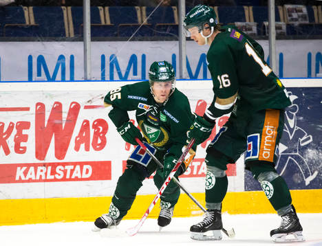 Färjestads Mikael Johansson och Johan Ryno