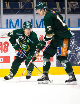 Färjestads Mikael Johansson och Johan Ryno