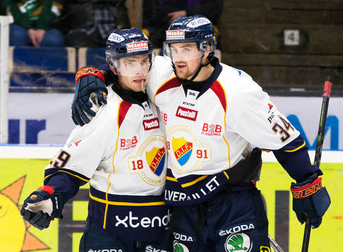 Djurgårdens Matt Anderson firar mål 1-2