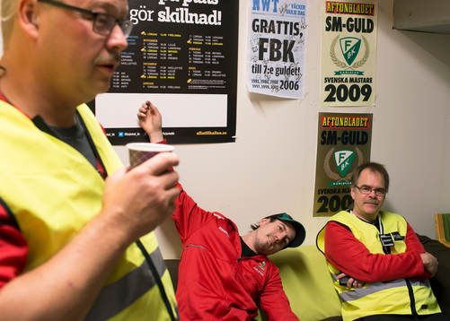 Färjestads matchfunktionärer väntar på match