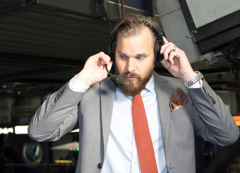 CMores kommentator Sanny Lindström