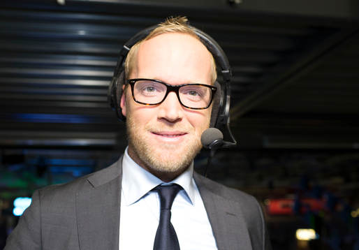 CMores kommentator Petter Barrling