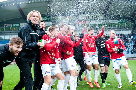 Trelleborgs spelare jublar