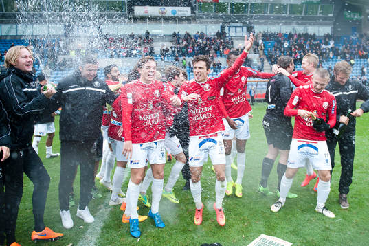 Trelleborgsspelare jublar