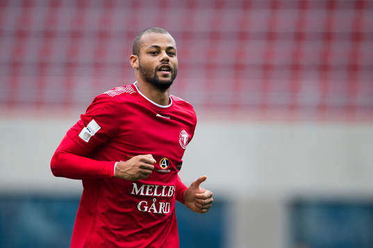 Trelleborgs Salif Camara Jönsson jublar