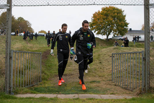GAIS målvakt Magnus Berglöf och målvakt Tommi Vaiho på