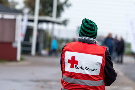 Röda korset på plats