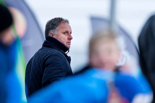 Halmstads tränare Jan Jönsson på plats