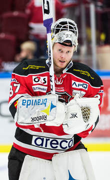 Malmö Redhawks målvakt Jonas Gunnarsson