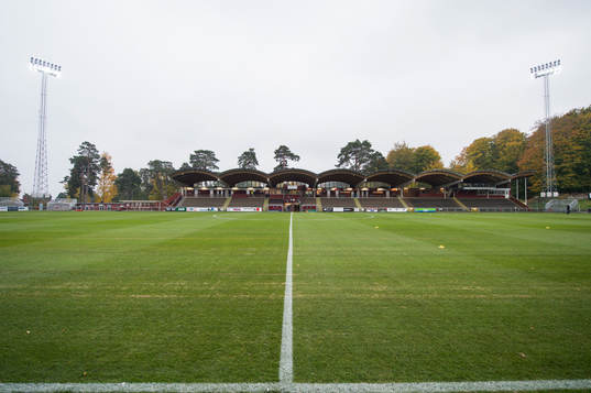Stadsparksvallen innan en fotbollsmatch i Superettan mellan