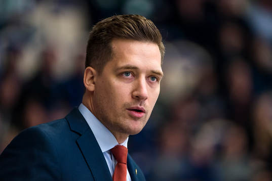 Växjös tränare Sam Hallam