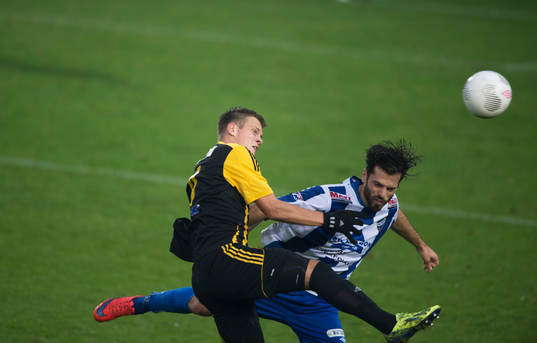 IFK Hässleholms Niklas Jönsson i kvalmatchen till