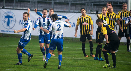 i kvalmatchen till division 2 mellan IFK Trelleborg och IFK