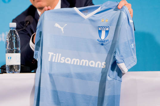 Malmö FFs matchtröja utan reklam