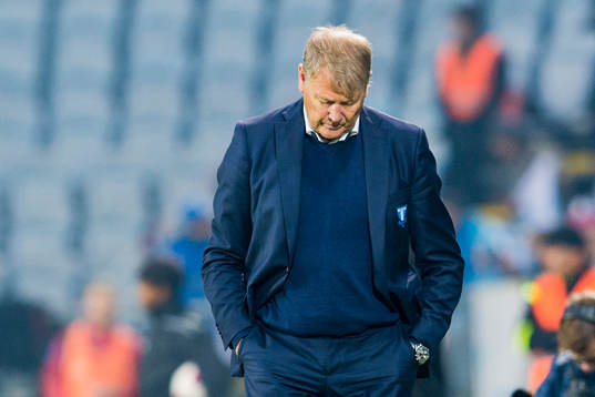 Malmös tränare Åge Hareide deppar