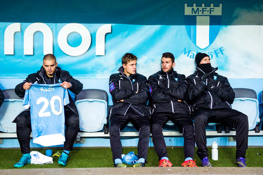 Malmös Vladimir Rodic, Franz Brorsson, Erdal Rakip och Jo