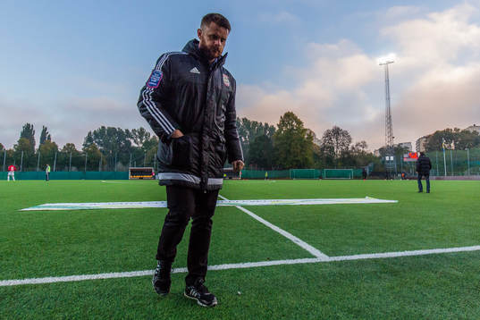 Brommapojkarnas tränare Magni Fannberg  före