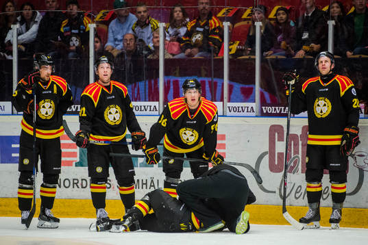 Brynäs Lukas Kilström , Greg Scott , Oskar Lindblom och