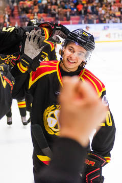 Brynäs Adam Brodecki jublar