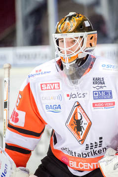 Karlskronas målvakt Linus Fernström