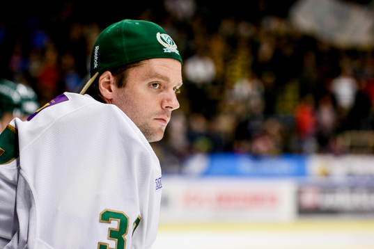 Färjestads målvakt Lars Haugen