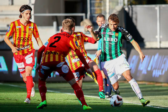 under fotbollsmatchen i Superettan mellan GAIS och