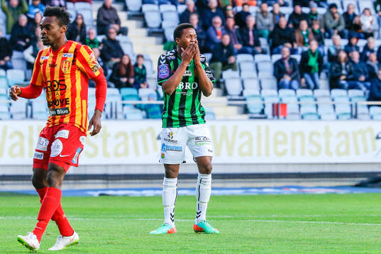 under fotbollsmatchen i Superettan mellan GAIS och