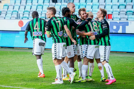 GAIS spelare jublar