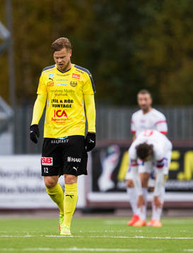 Mjällbys David Löfqvist deppar