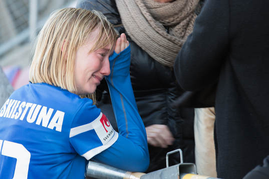Eskilstuna Uniteds Sofie Persson ledsen