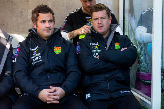 GAIS tränarduo Benjaminn Westman och Jesper Ljung