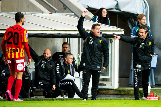 GAIS tränarduo Jesper Ljung och Benjaminn Westman