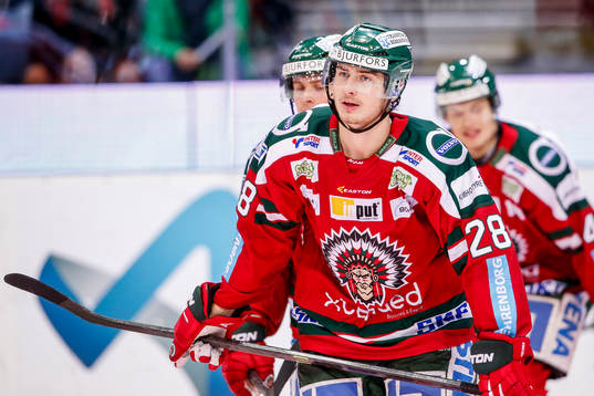 Frölundas Johan Sundström jublar