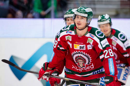 Frölundas Johan Sundström glad