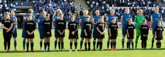 Eskilstuna Uniteds startelva innan fotbollsmatchen mellan